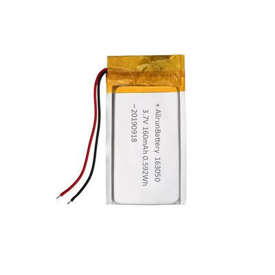 Bộ pin Lithium Ion Polymer có thể sạc lại 160mAh 163050 3.7 V