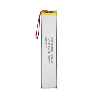 Pin LiPo tùy chỉnh 1900mAh 3.7 V Siêu hẹp có thể sạc lại Độ tin cậy cao
