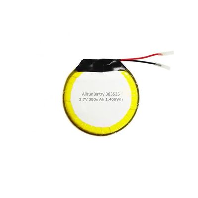Pin LiPo tròn 3,7 V 380mAh tùy chỉnh Pin sạc Lithium Polymer