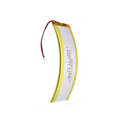 Pin LiPo cong 1C 3.7 V 1800mAh Pin lithium tùy chỉnh Trọng lượng nhẹ
