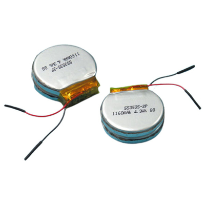 Pin LiPo 1160mAh tùy chỉnh y tế Pin lithium polymer 3,7 V 1S2P