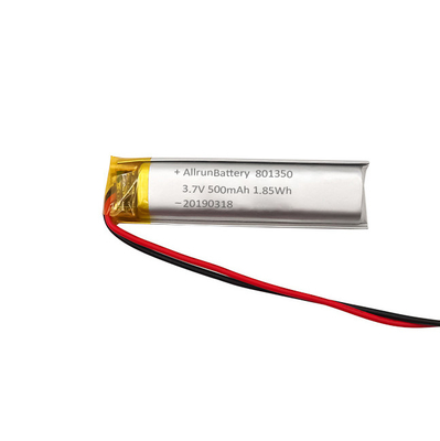 Pin Li-ion tùy chỉnh 3.7V 500mAh 801350 siêu hẹp cho bút đọc