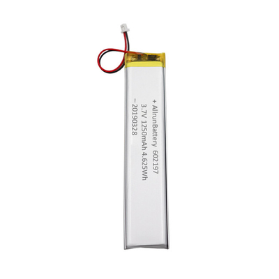 Pin LiPo tùy chỉnh siêu hẹp 1C nhẹ 3.7V 1250mAh 602197