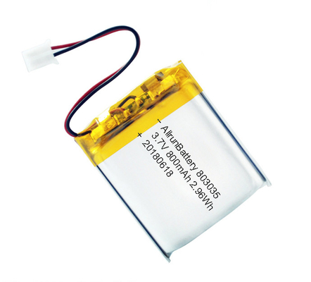Pin LiPo mạnh mẽ Bộ pin Li-Po có thể sạc lại 3.7 V 800mAh
