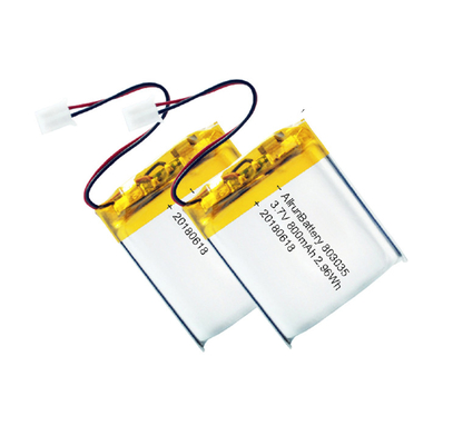 Pin LiPo mạnh mẽ Bộ pin Li-Po có thể sạc lại 3.7 V 800mAh