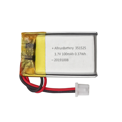 Pin LiPo Mini 0.37Wh 3.7V 100mAh Có thể sạc lại Tùy chỉnh 351523