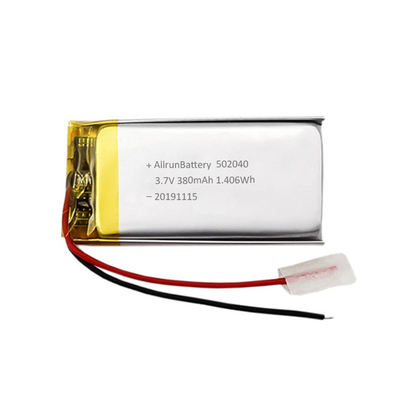 Pin LiPo mỏng 3.7V 380mAh Pin sạc Li-ion tùy chỉnh