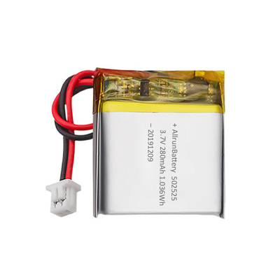 Pin Lithium y tế tùy chỉnh có thể sạc lại Pin LiPo 3.7V 280mAh