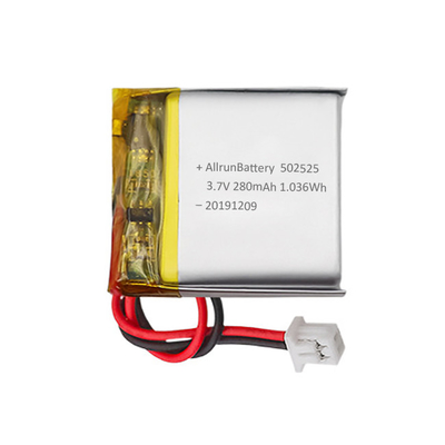 Pin Lithium y tế tùy chỉnh có thể sạc lại Pin LiPo 3.7V 280mAh
