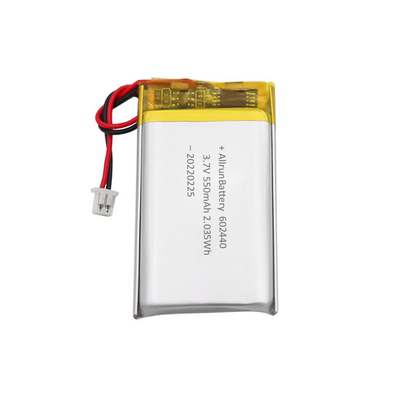 Pin LiPo có thể sạc lại mạnh mẽ tùy chỉnh 3.7 V 550mAh 602440