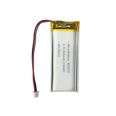 Pin hình chữ nhật mỏng 1C Pin sạc 3.7 V LiPo 800mAh