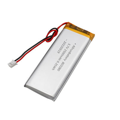 Pin hình chữ nhật tùy chỉnh có thể sạc lại Pin LiPo 3.7 V 2500mAh