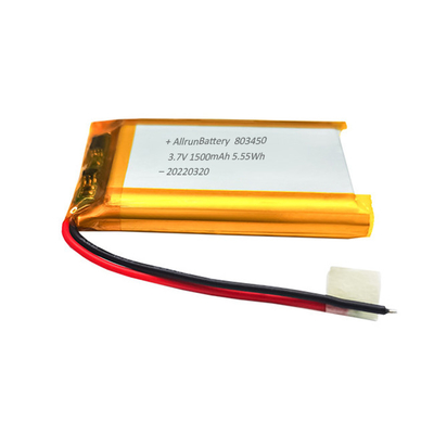 Pin hình chữ nhật mạnh mẽ Pin LiPo 3.7 V 1500mAh tùy chỉnh
