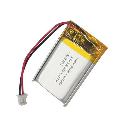Pin Lithium Polymer hình chữ nhật nhẹ 602030 Pin LiPo 3.7V 300mAh