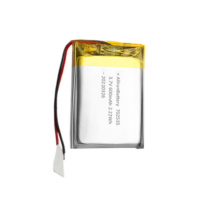 Pin Lithium Polymer đơn Cell 3.7 V 600mAh Pin LiPo