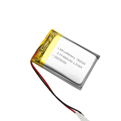 Pin Lithium Polymer đơn Cell 3.7 V 600mAh Pin LiPo