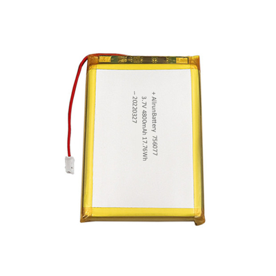 Pin Lithium Polymer mỏng 3.7V 4800mAh Lithium Ion Lithium Polymer hình chữ nhật