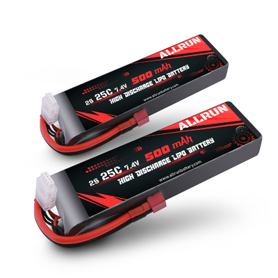 Bộ pin LiPo xả cao 25C 2S 500mAh 7.4V dành cho dụng cụ điện