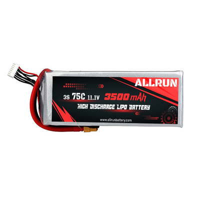 3S 3500mAh 11.1 V Bộ pin LiPo xả cao Pin 75C Li Polymer