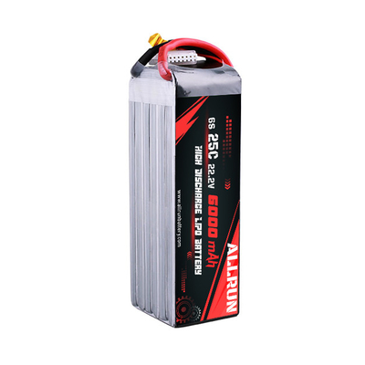 Pin Lithium y tế 22.2V 25C Pin LiPo 6S 6000mAh tốc độ C cao