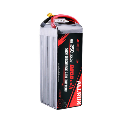 Pin LiPo 25C 6S 8000mAh Bộ pin LiPo 22.2V tốc độ C cao