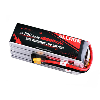 Pin LiPo 22.2V 6S 10000mAh Bộ pin LiPo tốc độ C cao 25C