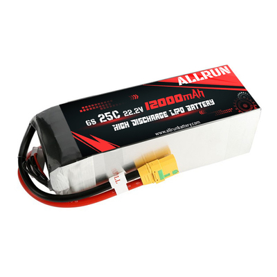 RC 25C 6S Pin LiPo 12000mAh Bộ pin tốc độ cao 22,2V