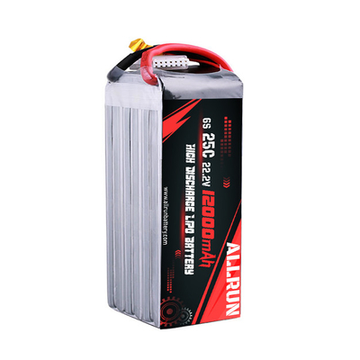 RC 25C 6S Pin LiPo 12000mAh Bộ pin tốc độ cao 22,2V