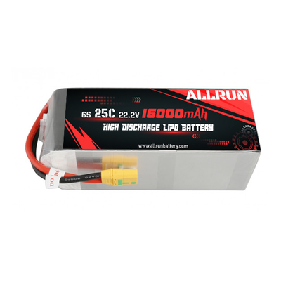 Dụng cụ điện Bộ pin LiPo xả cao 25C 22.2V 6S 16000mAh
