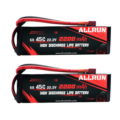 Thiết bị y tế Bộ pin LiPo xả cao 45C 6S 22.2V 2200mAh