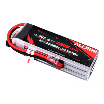 Thiết bị y tế Bộ pin LiPo xả cao 45C 6S 22.2V 2200mAh