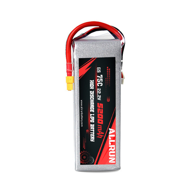 9048155 75C 22.2V 6S Bộ pin LiPo xả cao 5200mAh