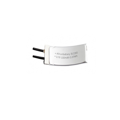 Pin LiPo 3,7 V 100mAh tùy chỉnh Pin Lithium Polymer cong 1C