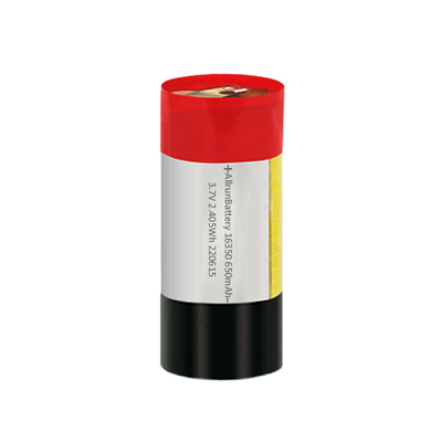 Pin Lipo tùy chỉnh hình trụ 650mah 3.7v Pin Li Polymer 16350