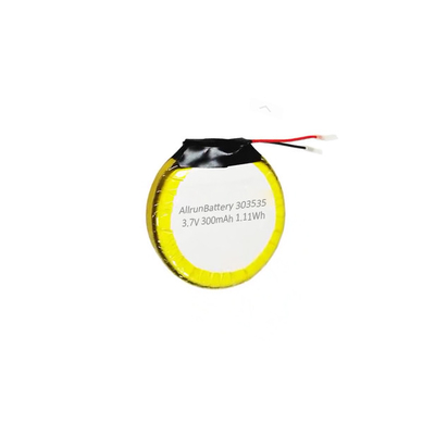 Pin LiPo 3.7V 300mAh an toàn Pin Lithium Polymer tròn có thể sạc lại 303535