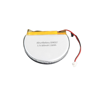 Pin sạc 3,7 V 800mAh ổn định Bộ pin LiPo tùy chỉnh tròn