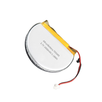 Pin LiPo tròn 3.7V 1400mAh tùy chỉnh 705040 với dung lượng cao