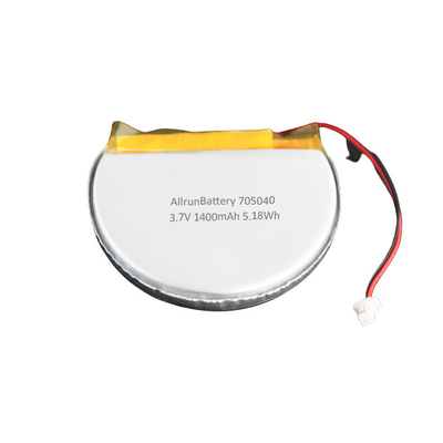 Pin LiPo tròn 3.7V 1400mAh tùy chỉnh 705040 với dung lượng cao