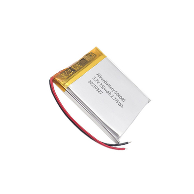 Pin LiPo nhẹ 3.7 V Bộ pin LiPo vuông có thể sạc lại 750mAh