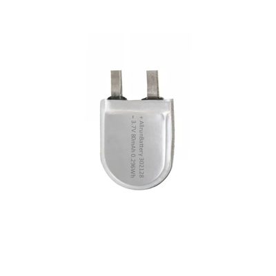 302128 3.7 V 80mAh Pin LiPo U Shape Pin Lithium Polymer tùy chỉnh 1C