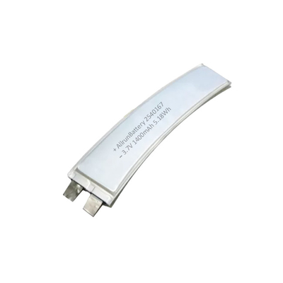 Pin lithium polymer tùy chỉnh mỏng 3,7 V 1400mAh Hình dạng 2540167