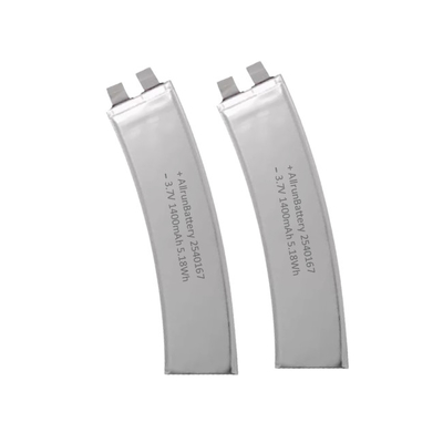 Pin lithium polymer tùy chỉnh mỏng 3,7 V 1400mAh Hình dạng 2540167