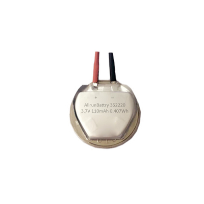 Pin LiPo tùy chỉnh mạnh mẽ 3.7 V 110mAh với hình lục giác 352220