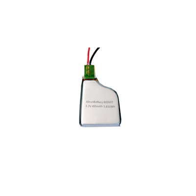 Pin LiPo tùy chỉnh có thể sạc lại Pin Lithium Polymer 495mAh 3.7 V