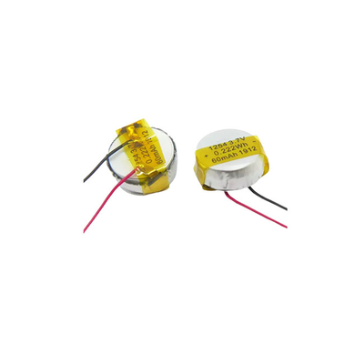 Nút Pin Li Poly 1254 Pin LiPo 3.7 V 60mAh mạnh mẽ